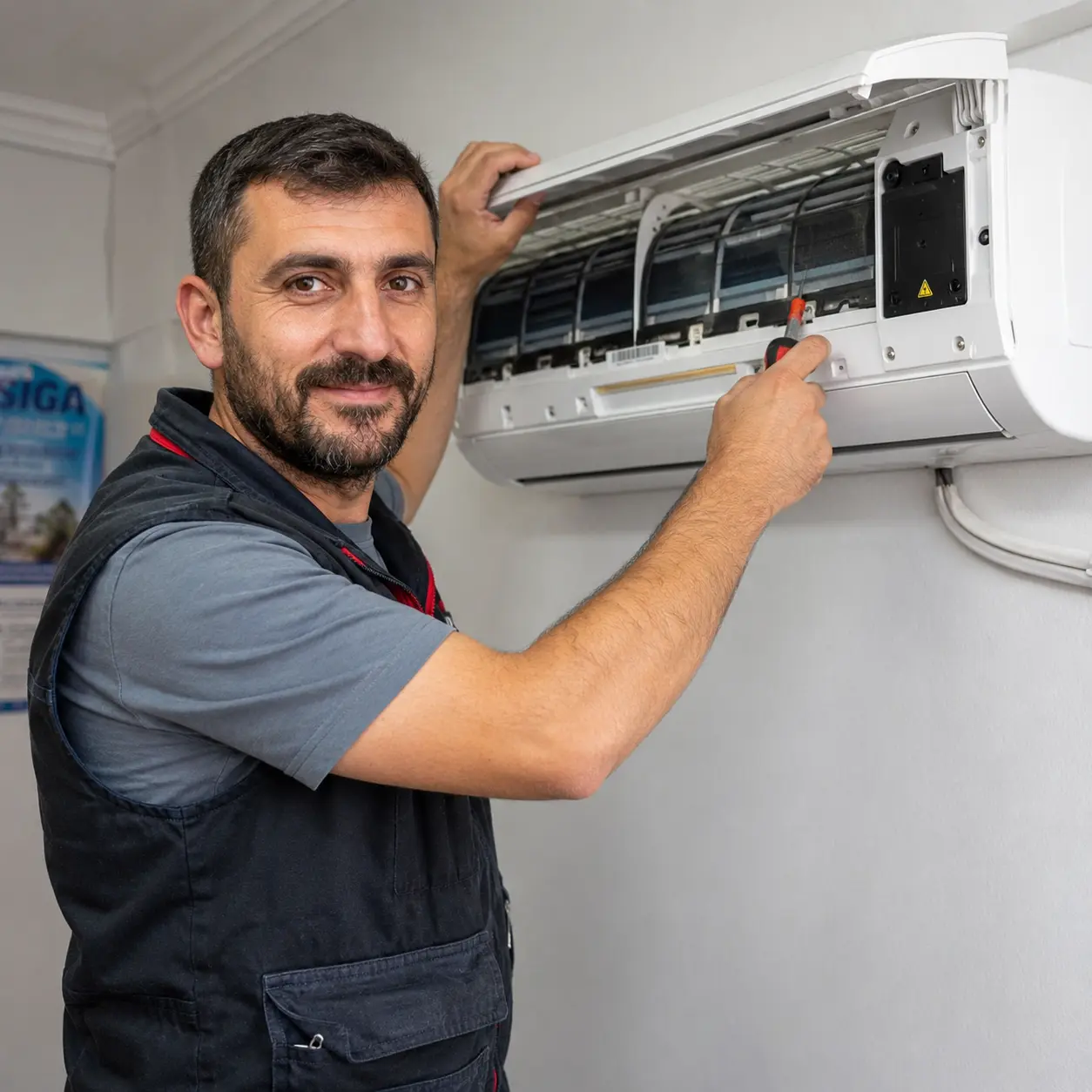 İzmir Grundig klima tamiri ustası Mehmet Usta — Bayraklı ve Menemen iklimlendirme uzmanı